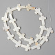 Нити бусин из натуральных пресноводных ракушек&nbsp;SHEL-N026-74-2