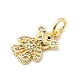 Латунные микро проложить кубического циркония подвески KK-C139-10G-2