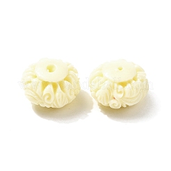 Резные бусины из синтетического коралла&nbsp;CORA-H004-02B