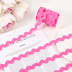 9.7~10 ярд полиэстеровой волнистой кружевной ленты для отделки OCOR-GF0004-55B