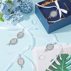 Овальный фотобукет из сплава и стекла в тибетском стиле&nbsp;HJEW-HY0001-11