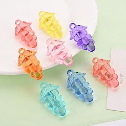 Осенняя тема прозрачные акриловые бусины&nbsp;TACR-S154-60B