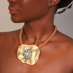 Комплекты ожерелий и серег с подвесками из сплава FS-WG4EBE1-02