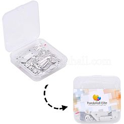 Тибетском стиле сплава прямоугольник подвески TIBEP-PH0004-89