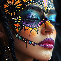 Пластиковая доска для рисования макияжем MRMJ-WH0101-004