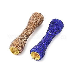 Латунные бусины из стразов и глины KK-P305-10G