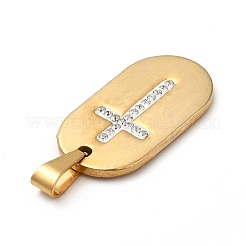 Кулон из полимерной глины со стразами&nbsp;STAS-P314-01G