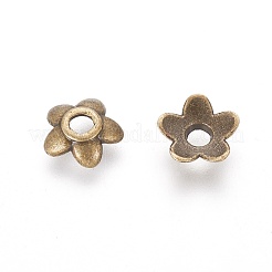 Тибетском стиле сплав шарик крышки X-TIBEB-P002-08AB-RS