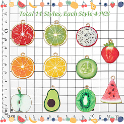 44шт 11 стиля подвески из сплава с эмалью&nbsp;ENAM-PH0002-95