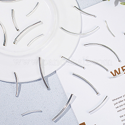 Изогнутые бисера латунной трубки KK-PH0035-67S