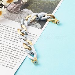 Акрил и ccb пластиковый бордюрный чехол для телефона цепочка HJEW-JM00485-06