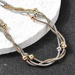 Браслеты-спутнички из нержавеющей стали 304 BJEW-Z106-02A