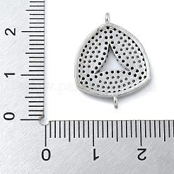 Стойка покрытие латунь микропаве прозрачный и черный кубический цирконий треугольные соединители подвески&nbsp;KK-A234-076P