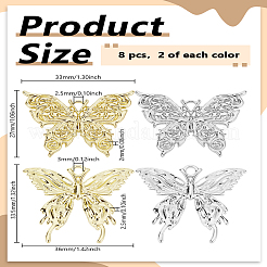 8шт 2 цвета подвески из сплава с покрытием стойки&nbsp;FIND-LP0005-86