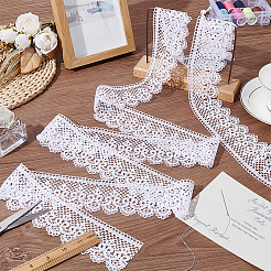 7.5 ярд кружевной отделки из полиэстера OCOR-BC0006-51