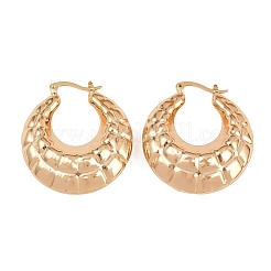 Латунные серьги обруча EJEW-H168-07G