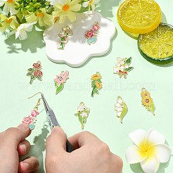 45шт 9 стиля подвески из сплава с эмалью&nbsp;ENAM-CJ0007-24