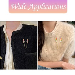 6 шт. 6 стиля крыльев эмалевые булавки&nbsp;JEWB-CJ0001-39