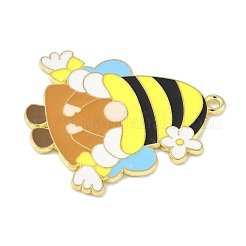 Эмалевые подвески из сплава на тему пчел&nbsp;FIND-M083-06E-G