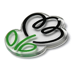 Прозрачные акриловые подвески&nbsp;MACR-Q160-02G