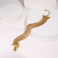 Браслеты-цепочки из нескольких нитей из нержавеющей стали 304 для женщин&nbsp;FS-WGF1B10-01