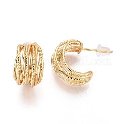 Латунь серьги EJEW-T048-14G