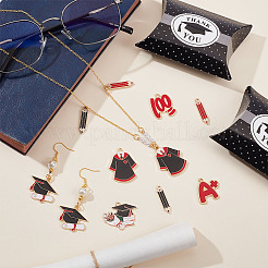 28 шт. 7 подвески из эмалевого сплава с тематикой выпускного&nbsp;ENAM-GA0001-06