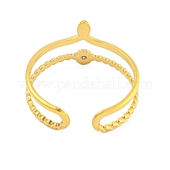 Кольцо-манжета с кубическим цирконием из нержавеющей стали 304&nbsp;LS-RJEW-S406-02G-03