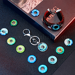 1 пакетик стеклянных кабошонов с принтом&nbsp;GGLA-PH0001-45B