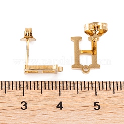 Серьги-гвоздики из нержавеющей стали 304 с ионным покрытием (IP) FIND-Q103-01H-G