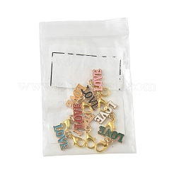 8шт 8 цвета сплава эмали кулон украшения&nbsp;HJEW-FS00084