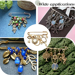 30 шт. 2 стиля железной фурнитуры для броши&nbsp;FIND-SC0020-14