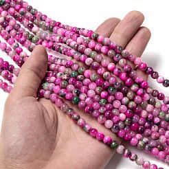 Природные персидские нефрита бисер пряди G-G032-6mm-10