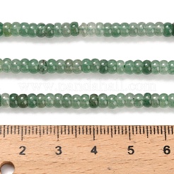 Естественный зеленый авантюрин бисер нитей G-Z110-B24-2x4mm