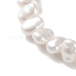 Ожерелья из пластиковых бусин в стиле барокко с имитацией жемчуга Кеши для женщин NJEW-H047-10