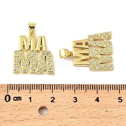 Латунные микро проложить кубического циркония подвески KK-M324-02I-G