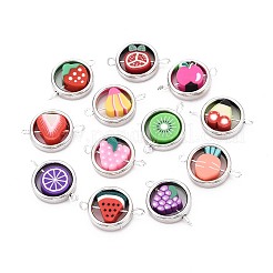 Бусины из полимерной глины с фруктовыми фигурками и пластиковыми кольцами-соединителями CBC&nbsp;CLAY-T022-34M