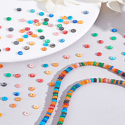 1 нить радужные бусины из натуральных пресноводных ракушек SHEL-LP0001-03