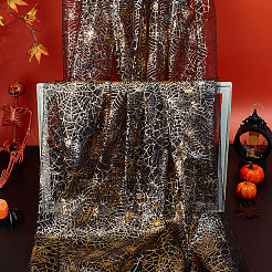 Полиэстеровая сетчатая ткань на тему Хэллоуина DIY-WH0661-37A