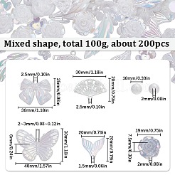 100 г пластиковые подвески и бусины и декодированные кабошоны OHAR-SC0002-99D