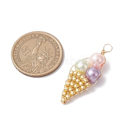 5 шт. подвески в виде мороженого из бисера PALLOY-JF03903