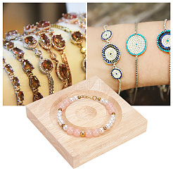 Организатор стеллажей для подносов для ювелирных изделий из дерева AJEW-WH0329-08D