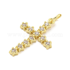Покрытие стойки латунь микропаве прозрачные подвески из кубического циркония&nbsp;KK-Q814-09G