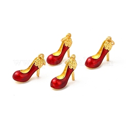 Подвески из эмали из сплава с покрытием стойки с прыгающим кольцом&nbsp;ENAM-M048-32MG-E