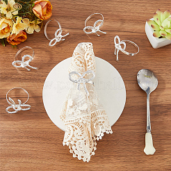 Бант железные кольца для салфеток&nbsp;DIY-WH20007-680S