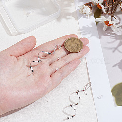 1 пара 925 висячих серег из стерлингового серебра EJEW-ME0001-16