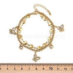 Многорядные браслеты из нержавеющей стали 304 BJEW-G747-06G