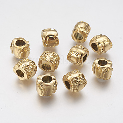 Ионное покрытие (IP) 304 нержавеющая сталь европейские бусины STAS-J022-105G