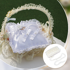 Лента из полиэстера и атласа со складками длиной 20 м.&nbsp;OCOR-WH0093-01A