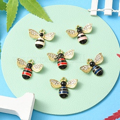 Подвески из эмали из сплава с покрытием 6 шт.&nbsp;ENAM-YW0002-63